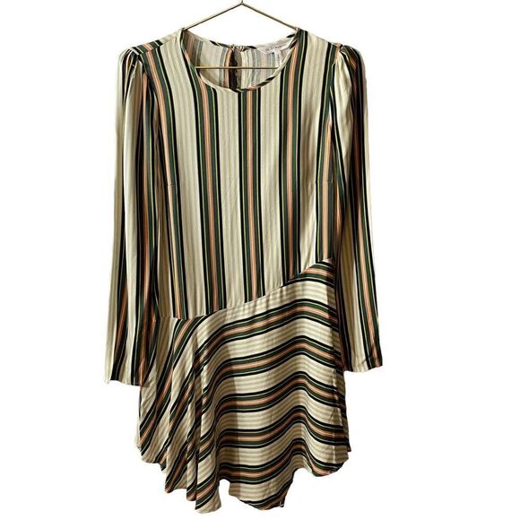 BCBG Generation Drop Waist Long Sleeve Striped Dress Size XS - Picture 1 of 9